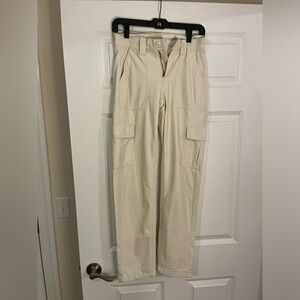 Pleather cargo style pants